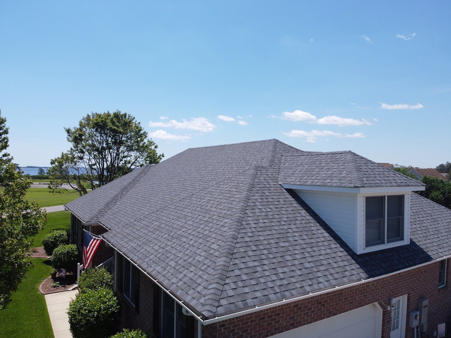 Pewter Certainteed Landmark Pro Asphalt Shingle Roof installed by Stublen Roofing, the best rated roofing contractor and family business in the 757, Portsmouth Virginia.