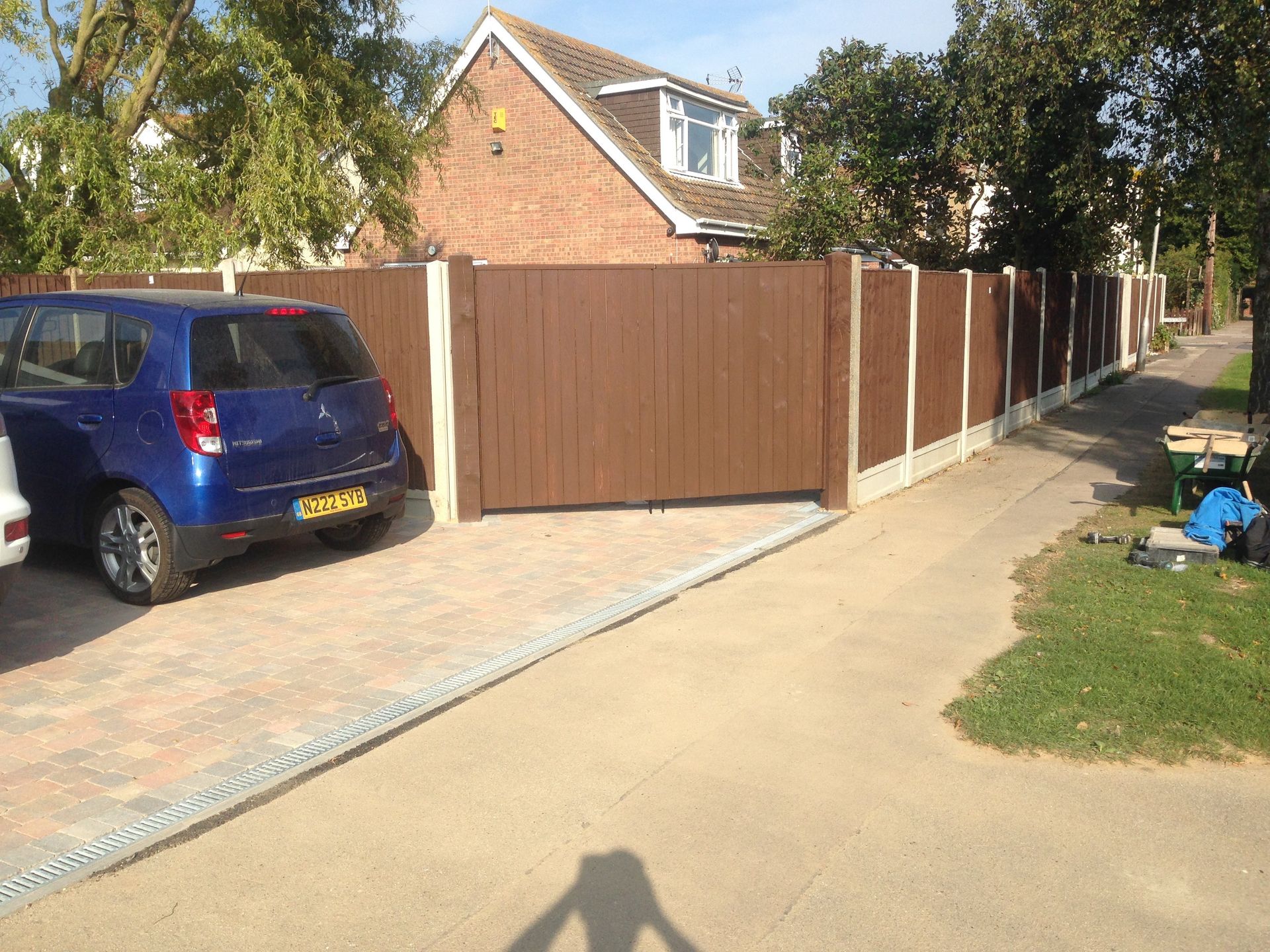 parking outside the house premises 