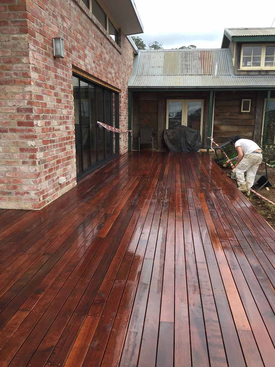 wooden floor after
