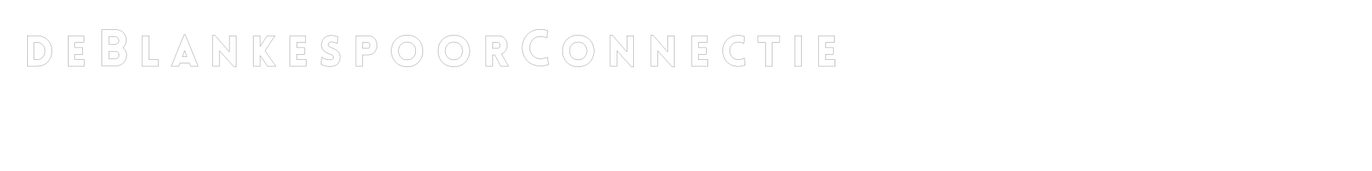 Deblankespoorconnectie logo wit