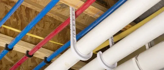 PVC plumbing in ceiling