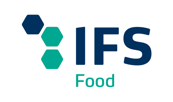Logo featuring three teal and dark blue hexagons next to the text 