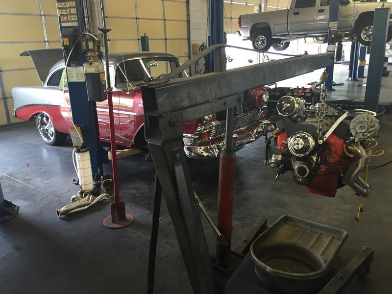Old engine removed