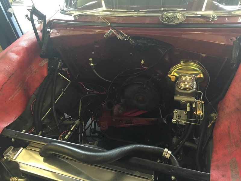 Empty engine bay