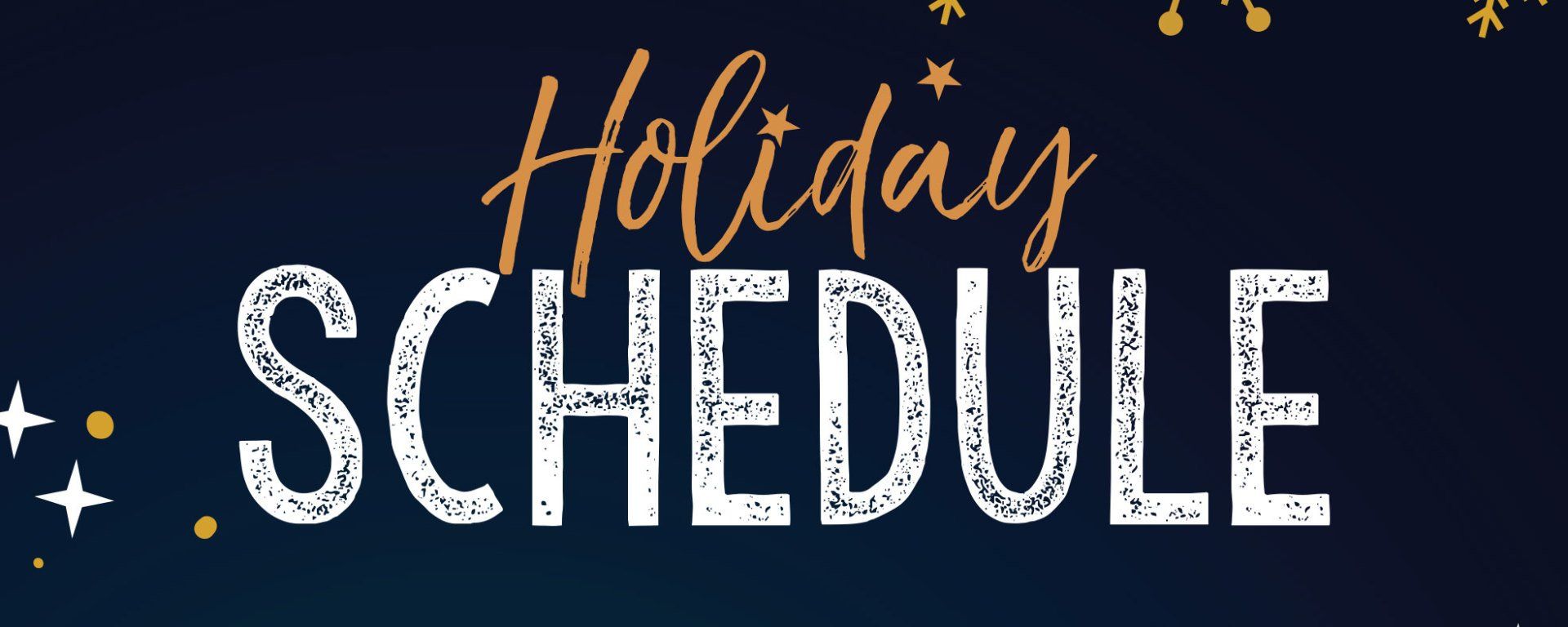 Holiday Hours
