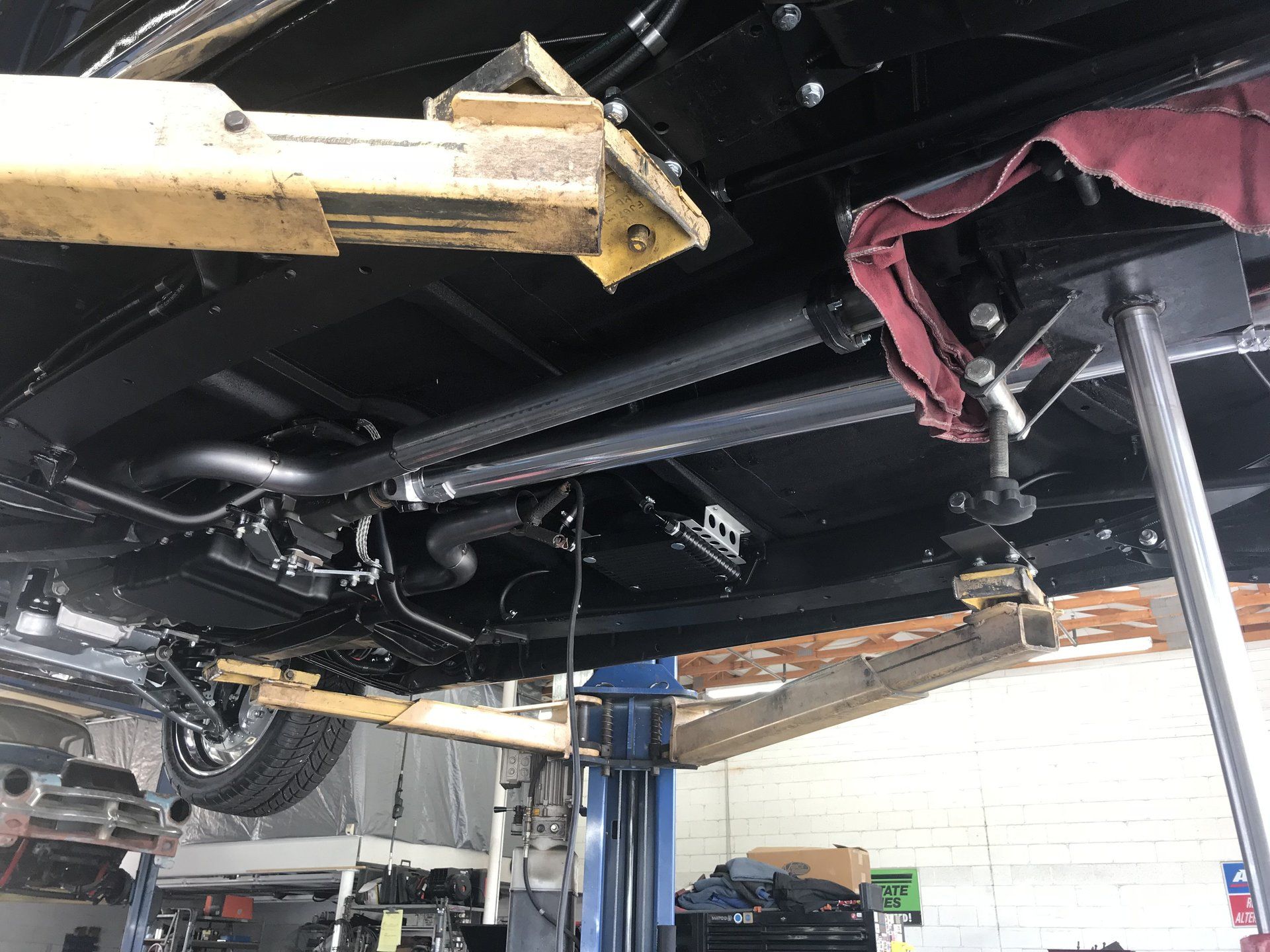 Custom exhaust installation