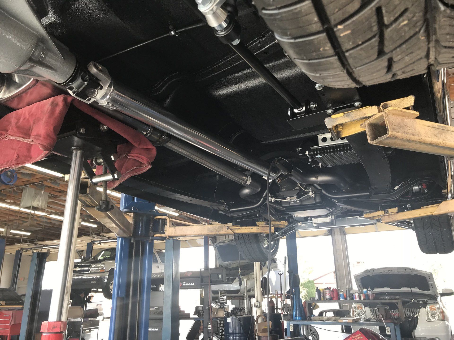 Custom exhaust installation