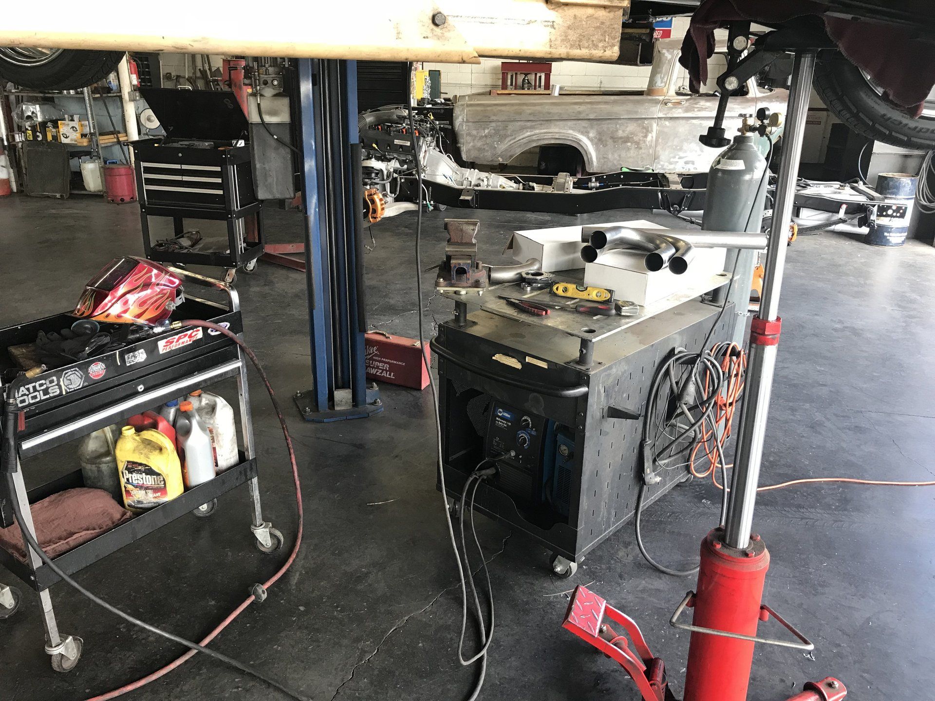 Custom exhaust installation