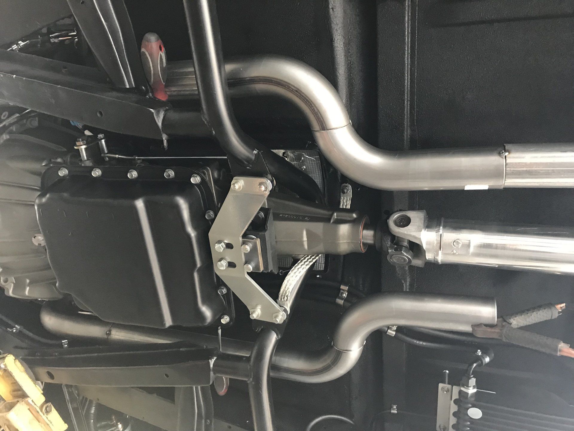 Custom exhaust installation