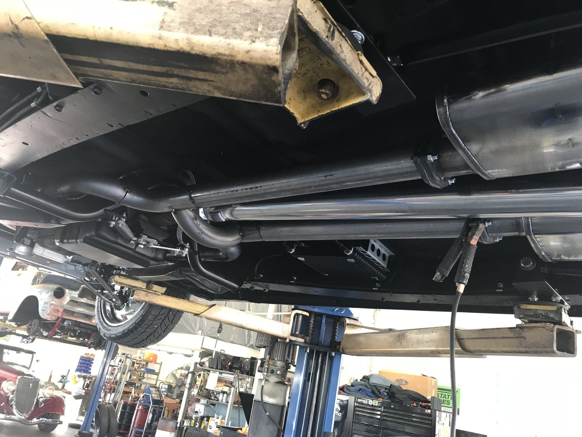 Custom exhaust installation