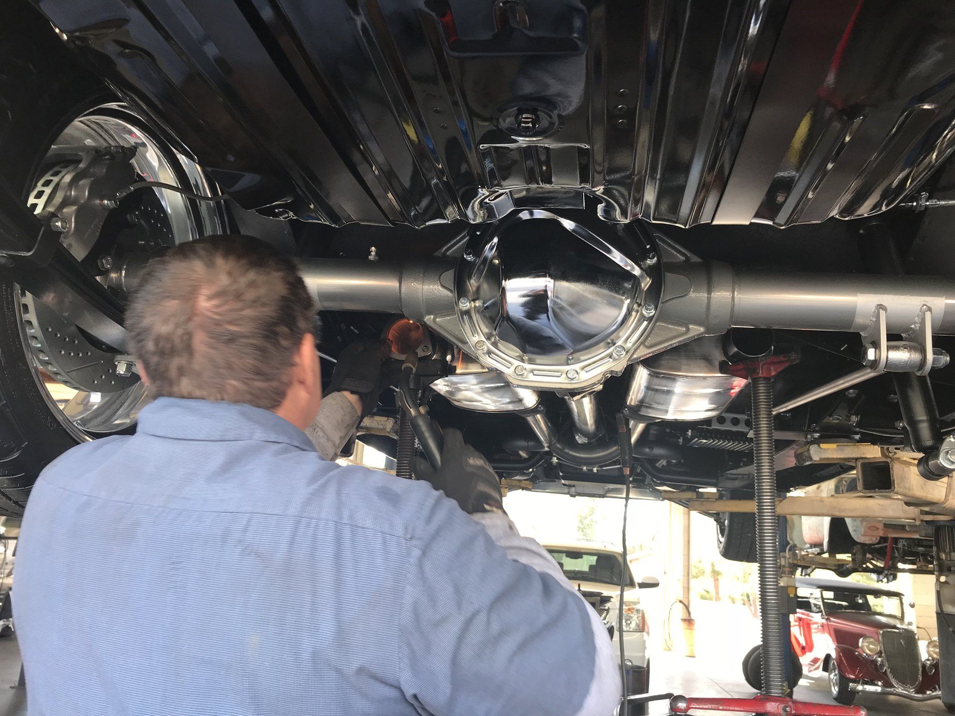 Custom exhaust installation