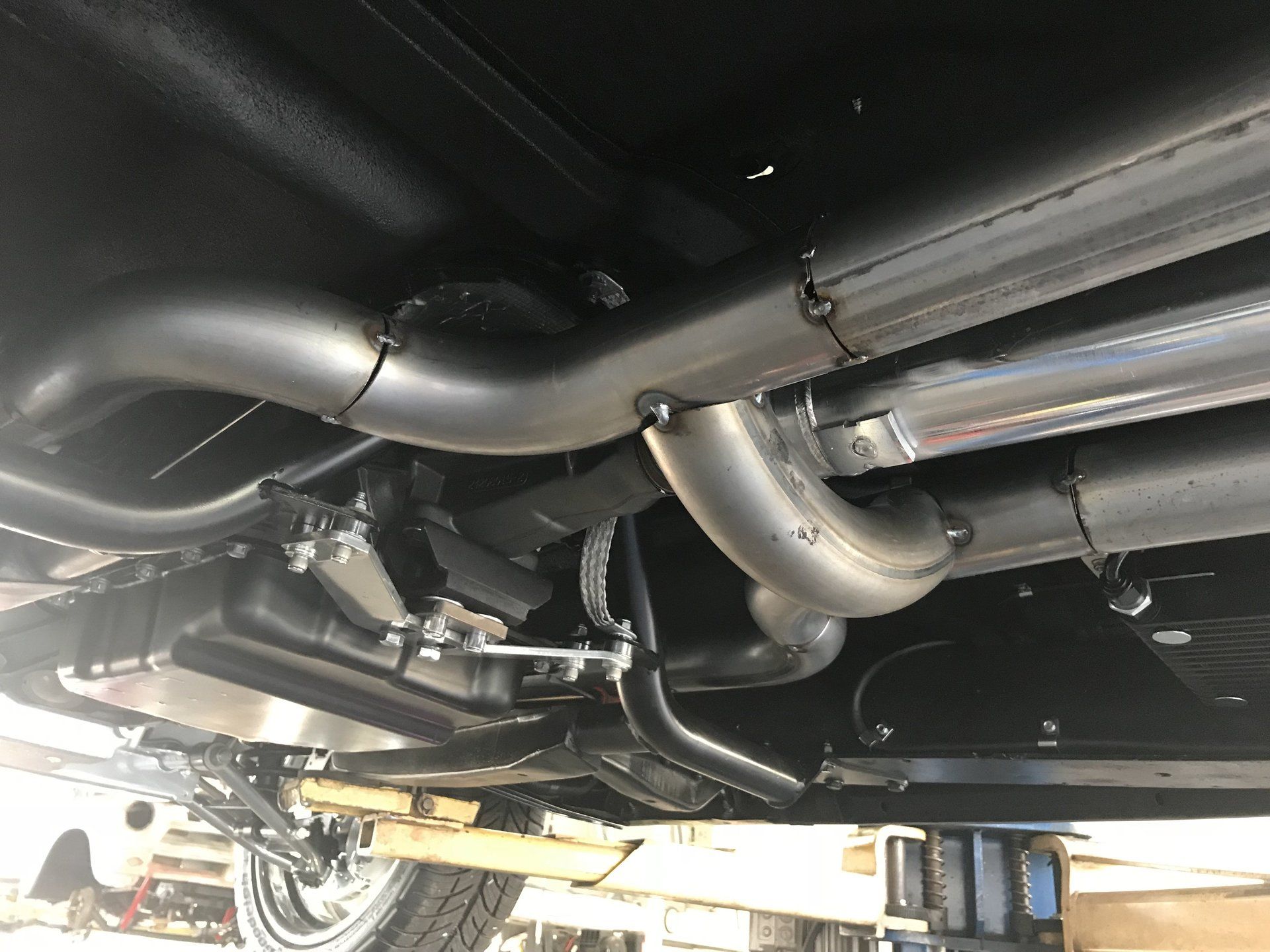 Custom exhaust installation