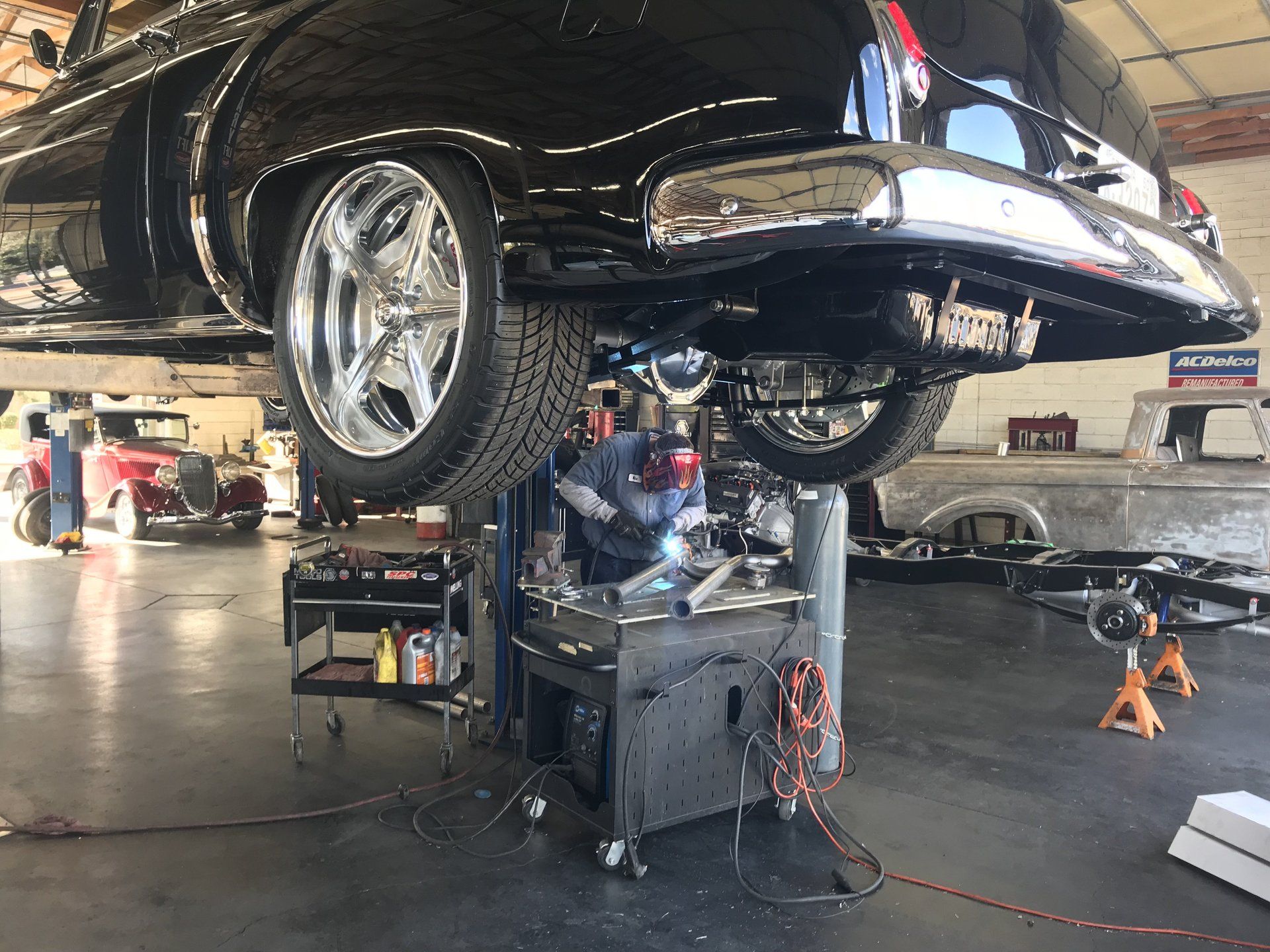 Custom exhaust installation