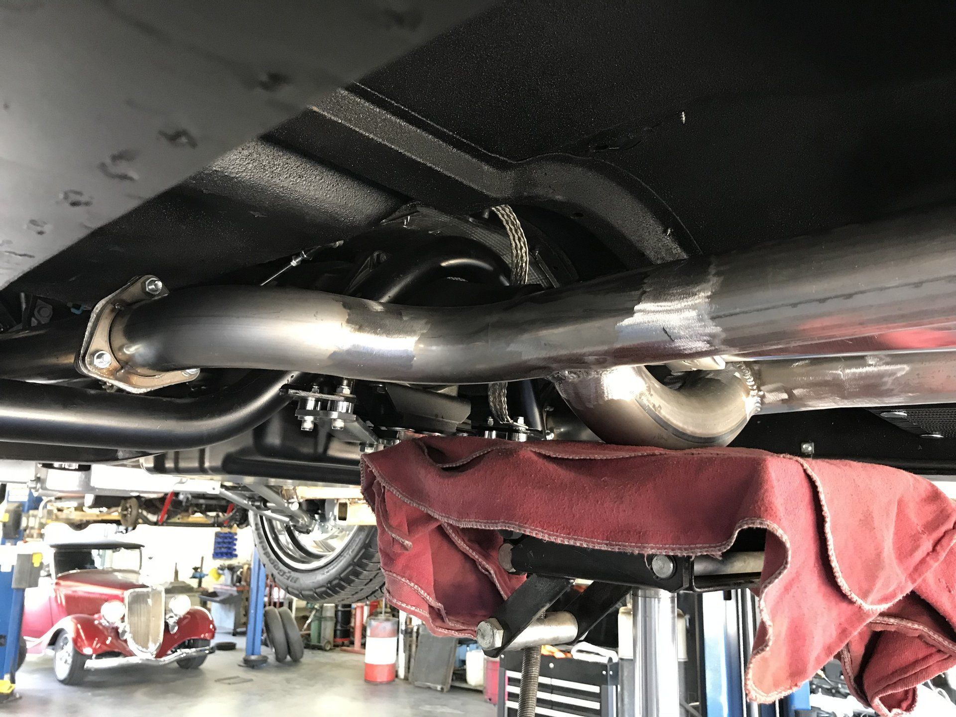 Custom exhaust installation