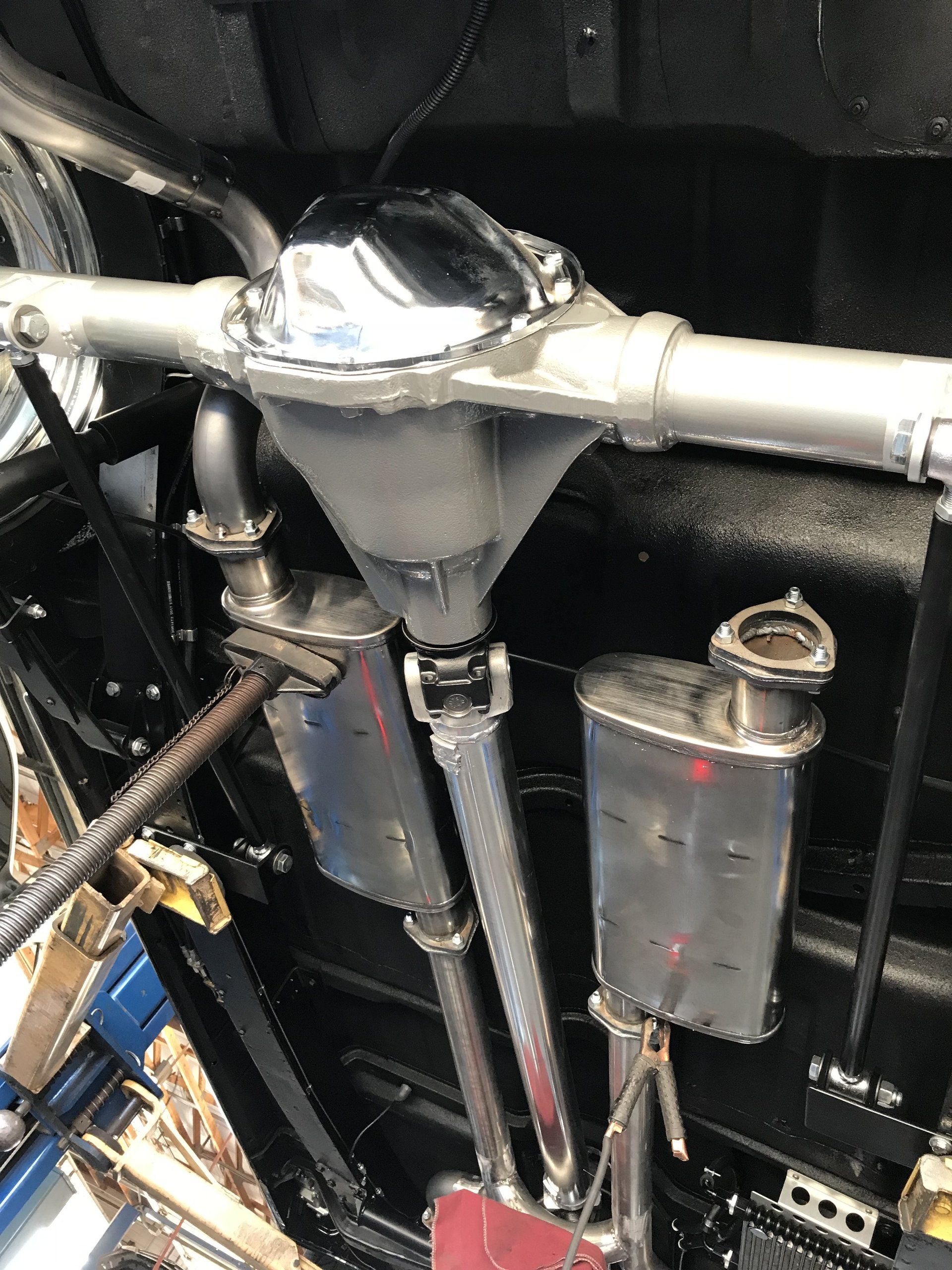 Custom exhaust installation