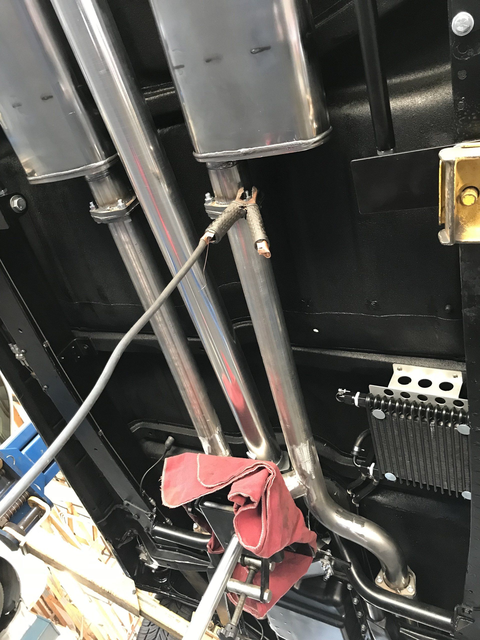 Custom exhaust installation