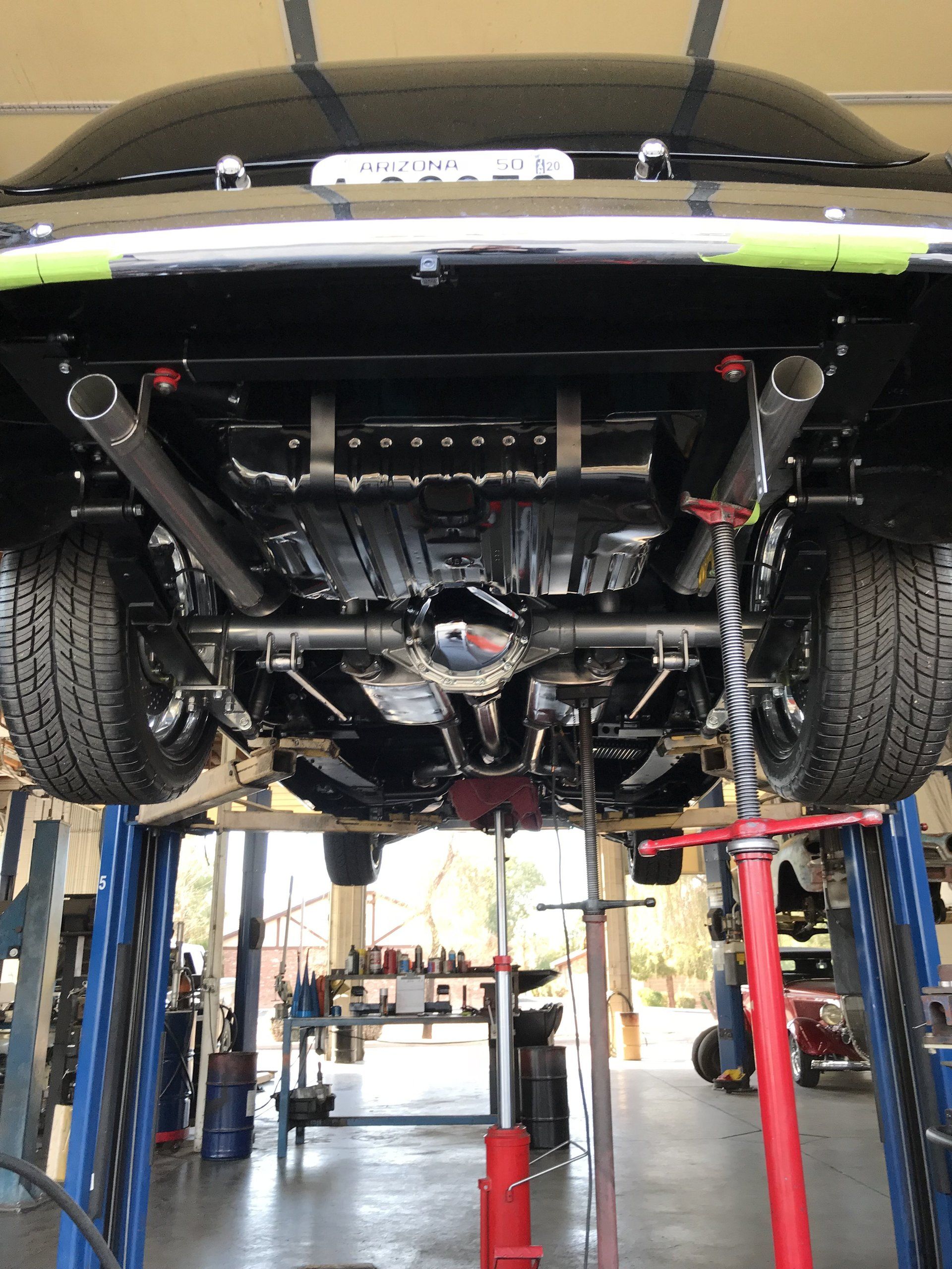 Custom exhaust installation