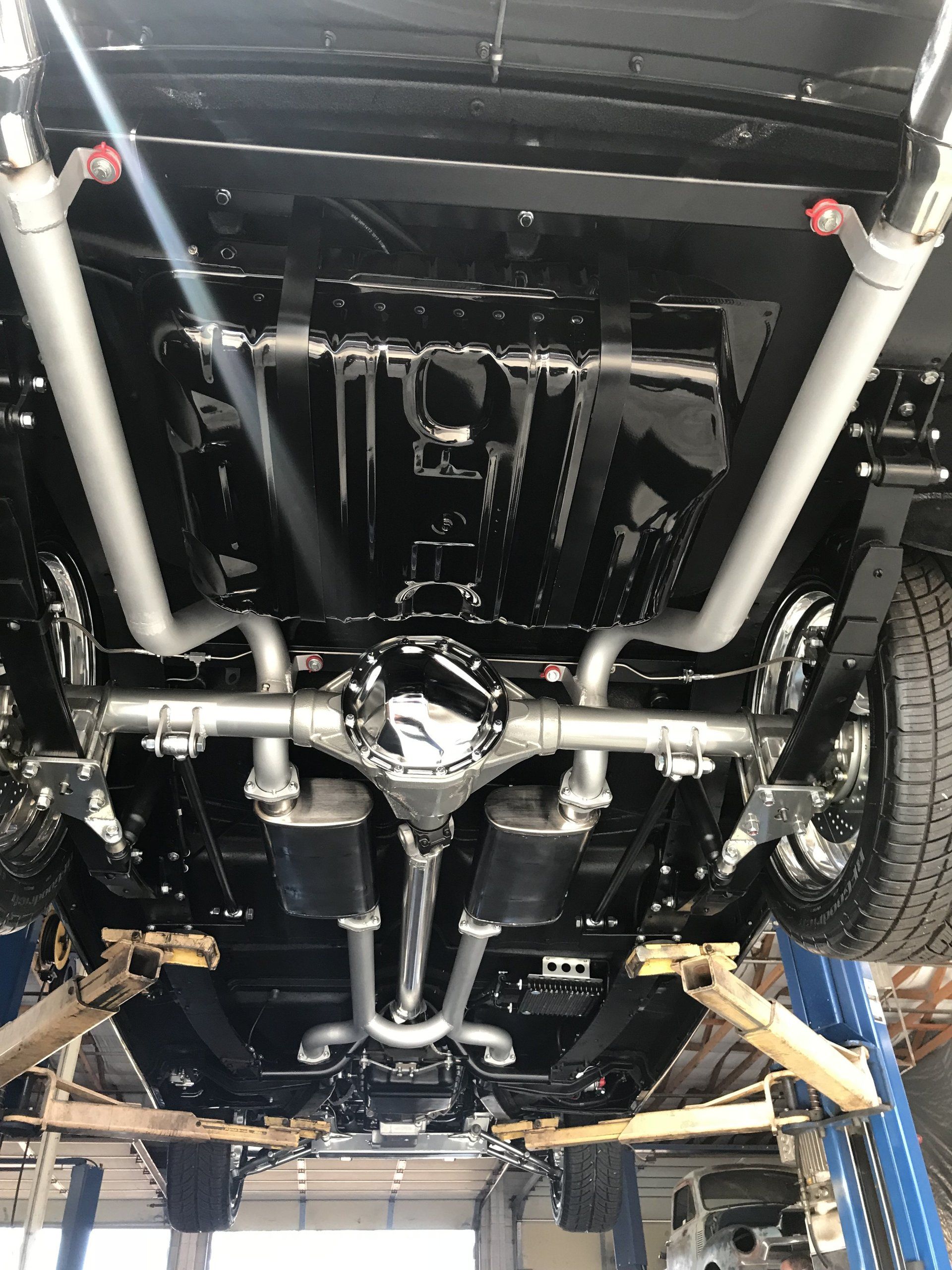 Custom exhaust installation