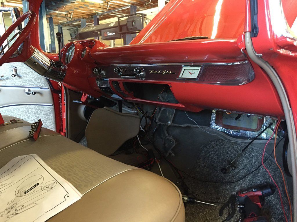 Vintage Air install interior work