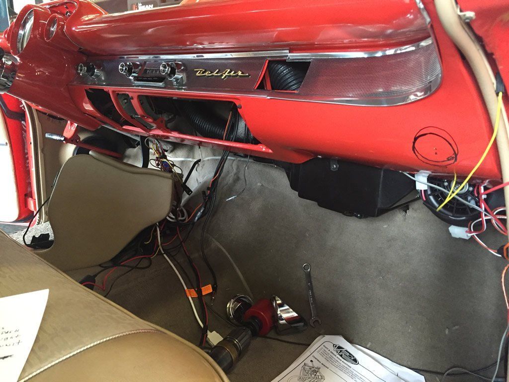Vintage Air install interior work
