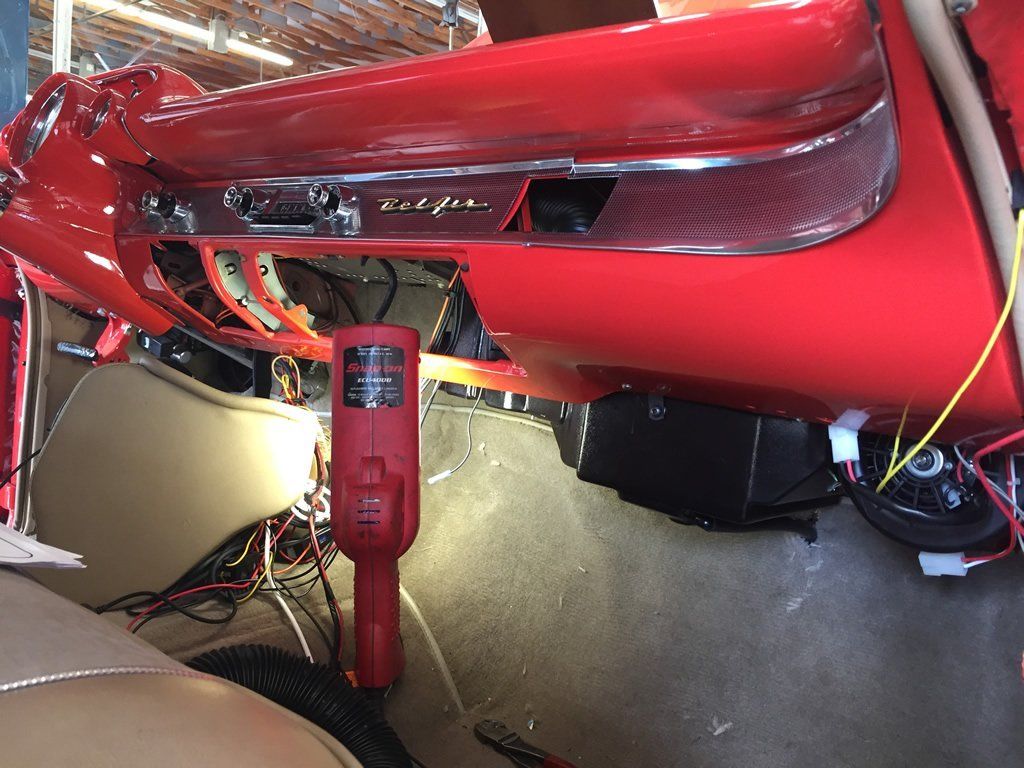 Vintage Air install interior work
