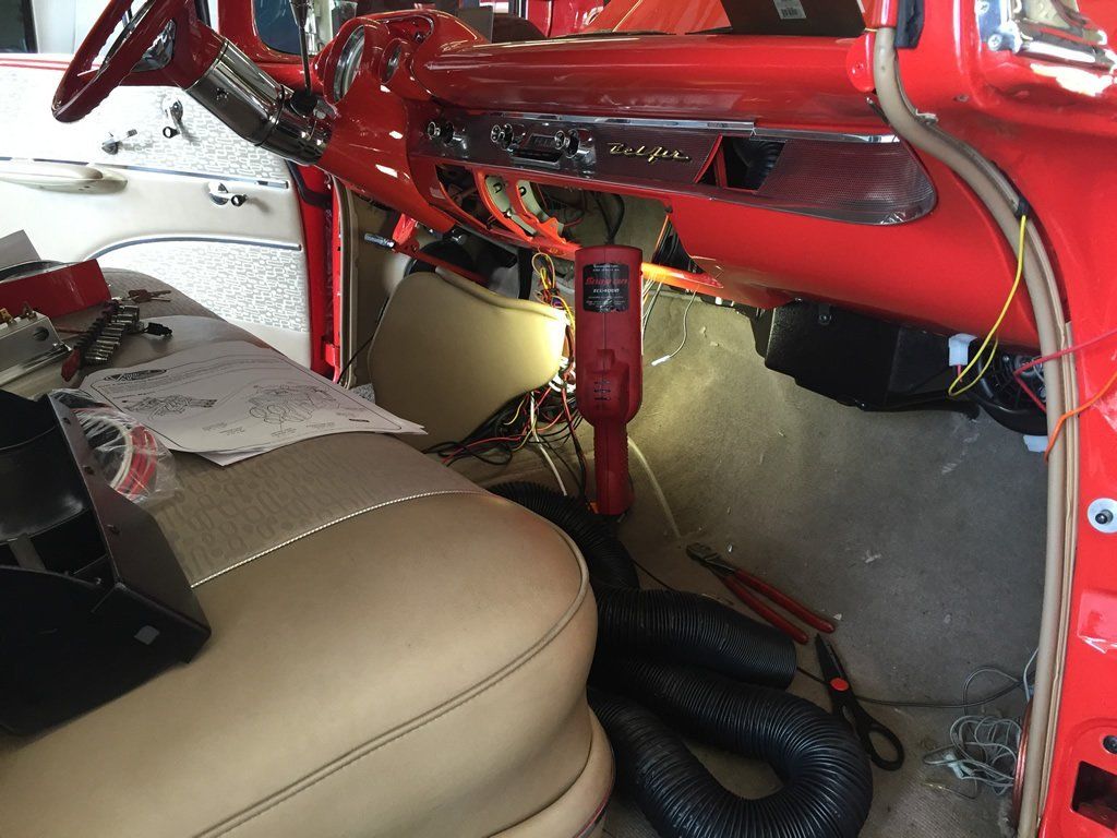 Vintage Air install interior work
