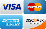 We accept credit cards