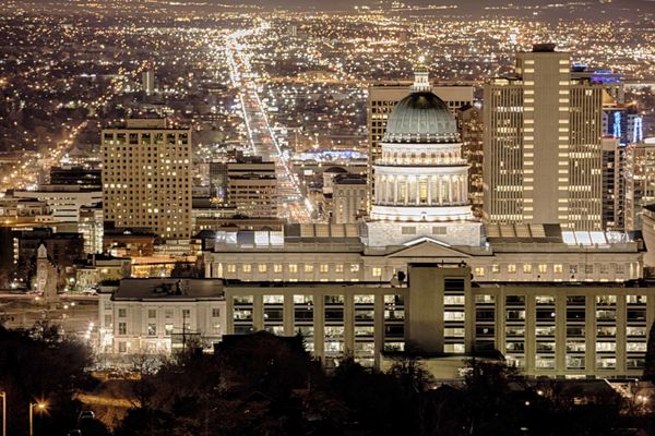 Header- Salt Lake City at Night