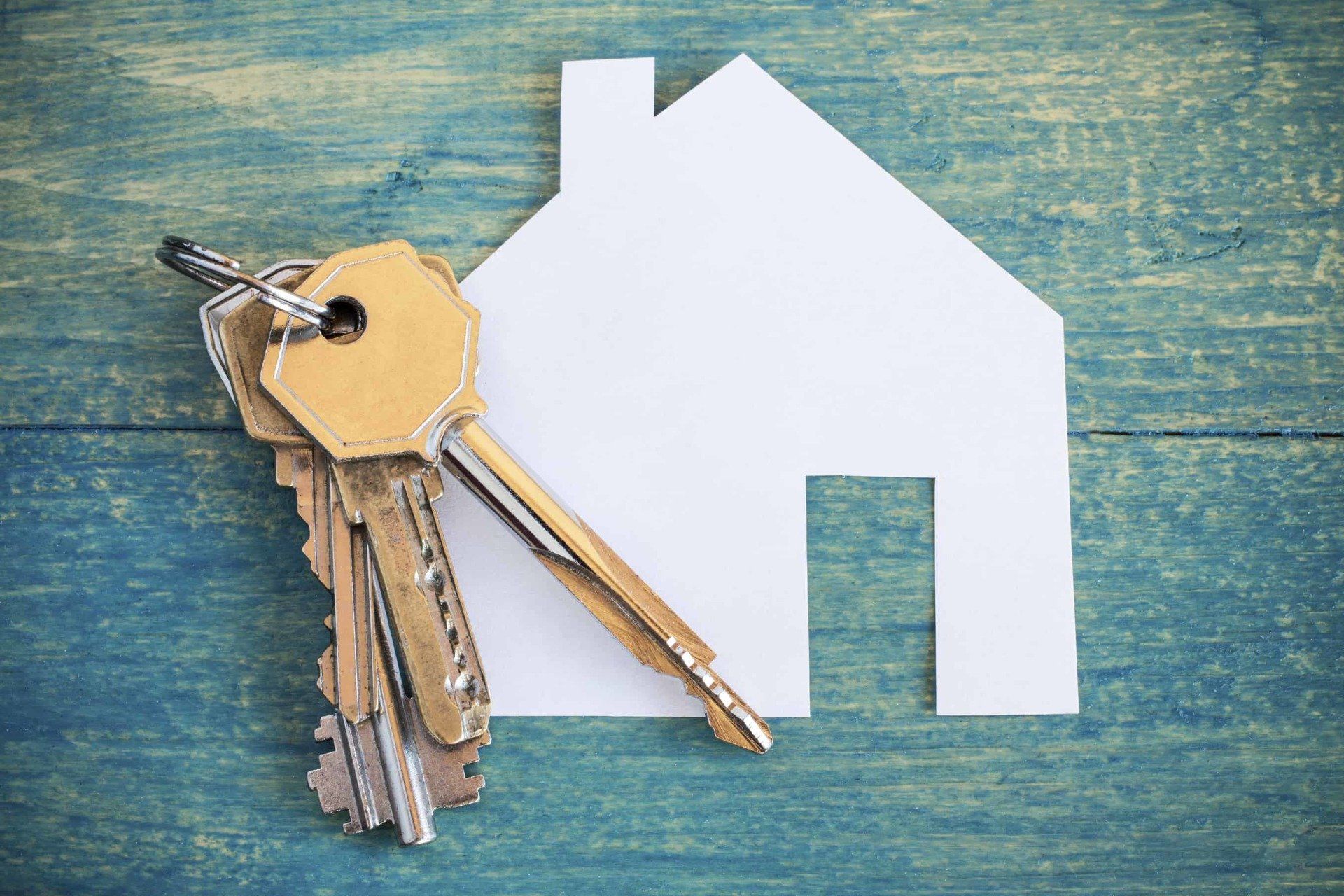 Keys over a paper house