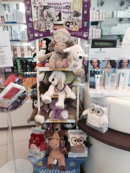Espositore di peluche termici