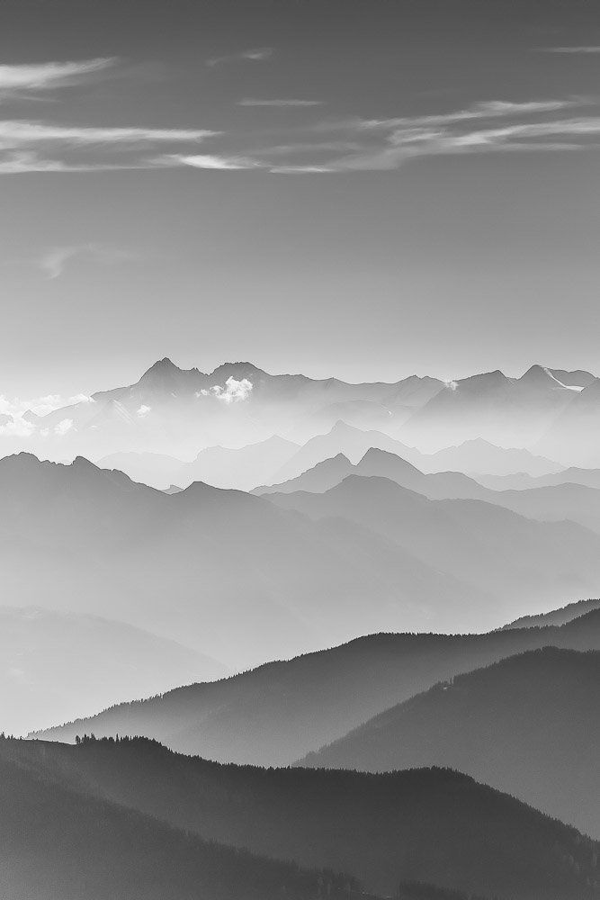 Bergfotografie aus dem Nationalpark Hohe Tauern mit Gletschern und alpinen Landschaften