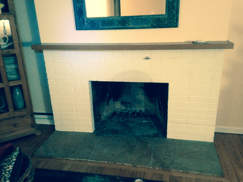 fireplace after