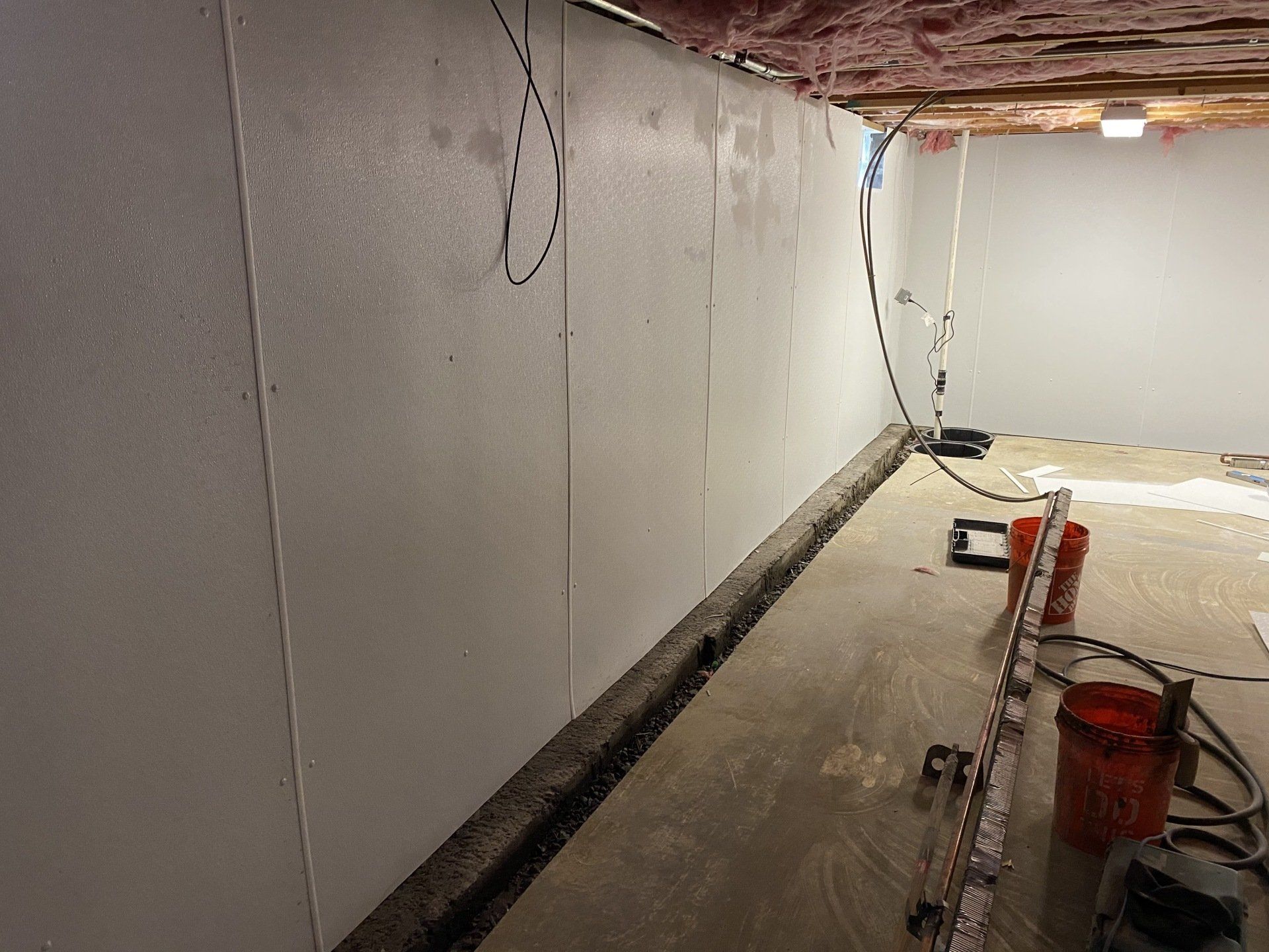 After Basement Waterproofing