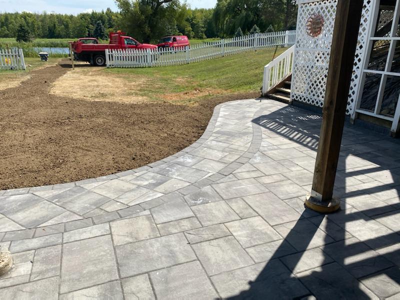 After Hardscape Installation