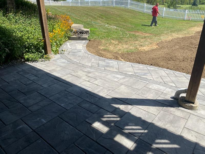 After Hardscape Installation