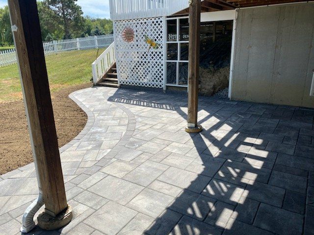 After Hardscape Installation