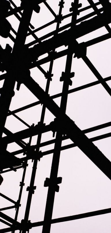 Aluminium scaffolding