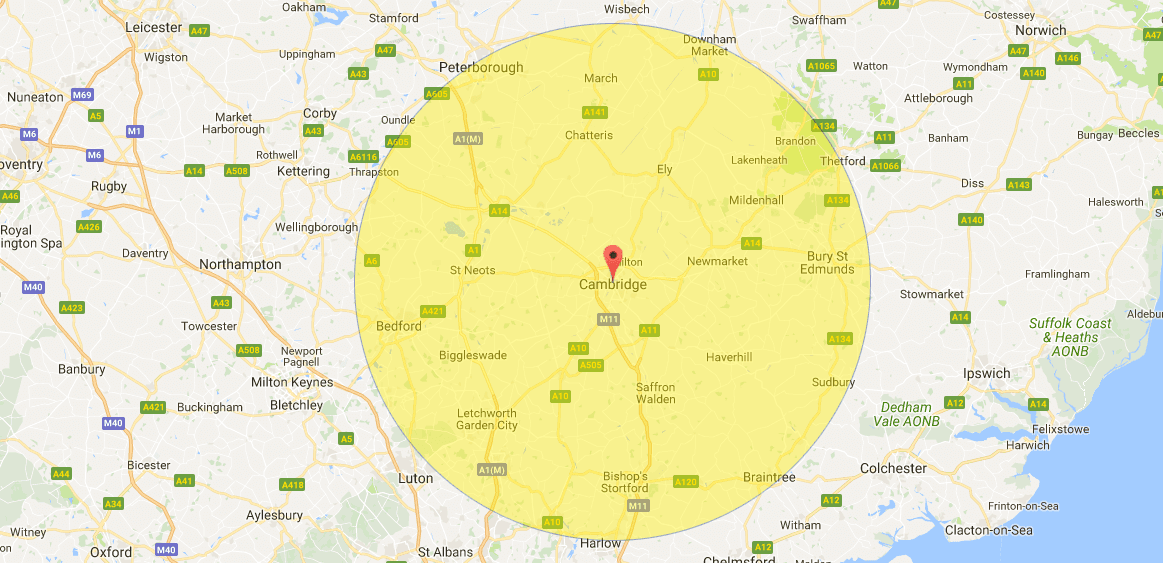 Our map coverage
