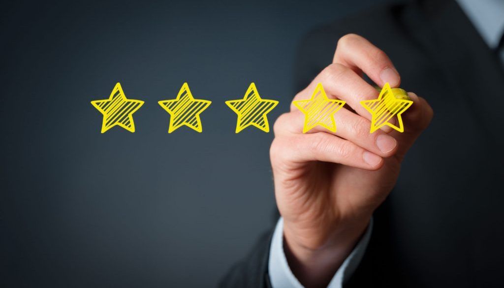 Testimonial reviews for Rustic mantels using the five star system