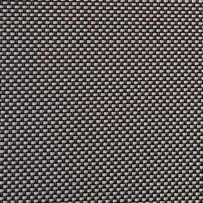 A close up of a black and white weaved fabric.