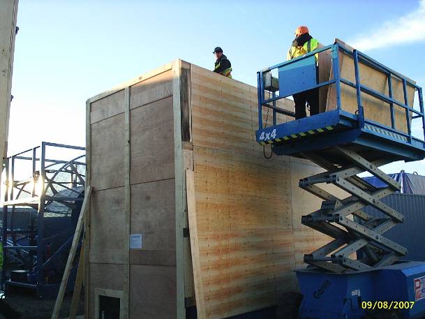 wooden boxes