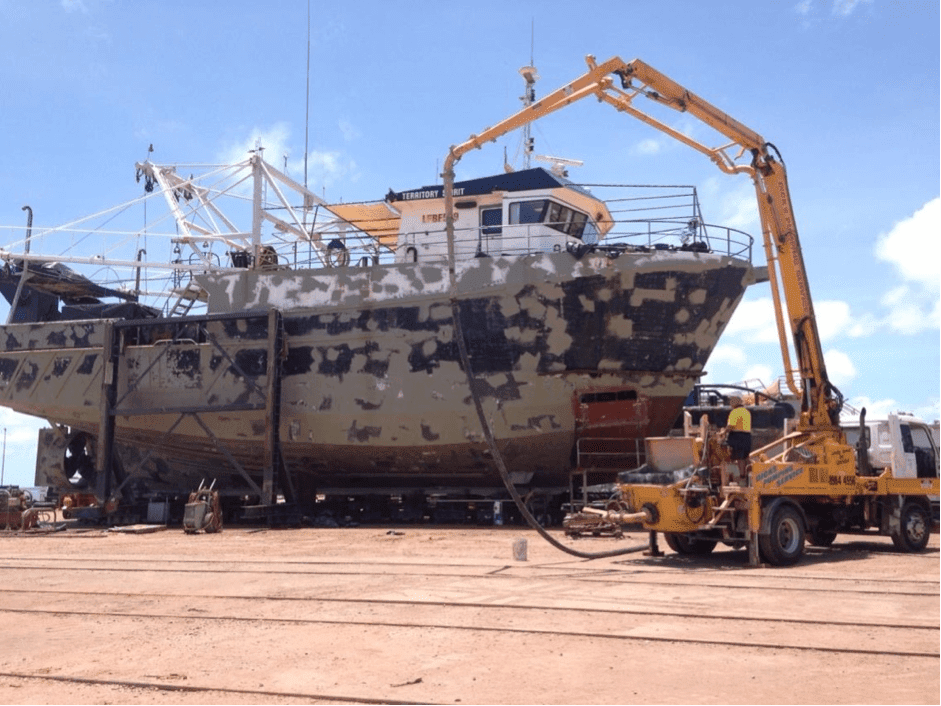 Boat — Concrete Pumping in Berrimah, NT