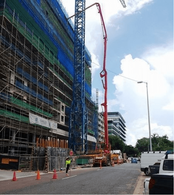 Building Under Construction — Concrete Pumping in Berrimah, NT