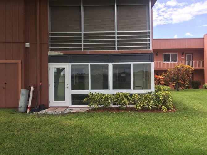 Balcony Enclosure Hurricane window and door
