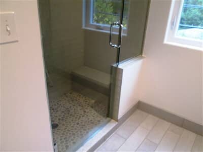 Bathroom Glass Door —  Home Improvement Contractors in State College, PA