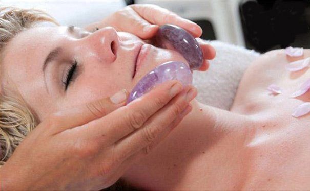 massage met rozenkwarts