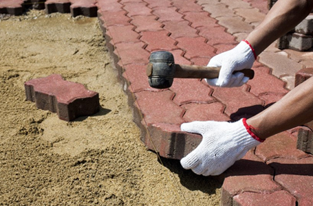 Brick paving