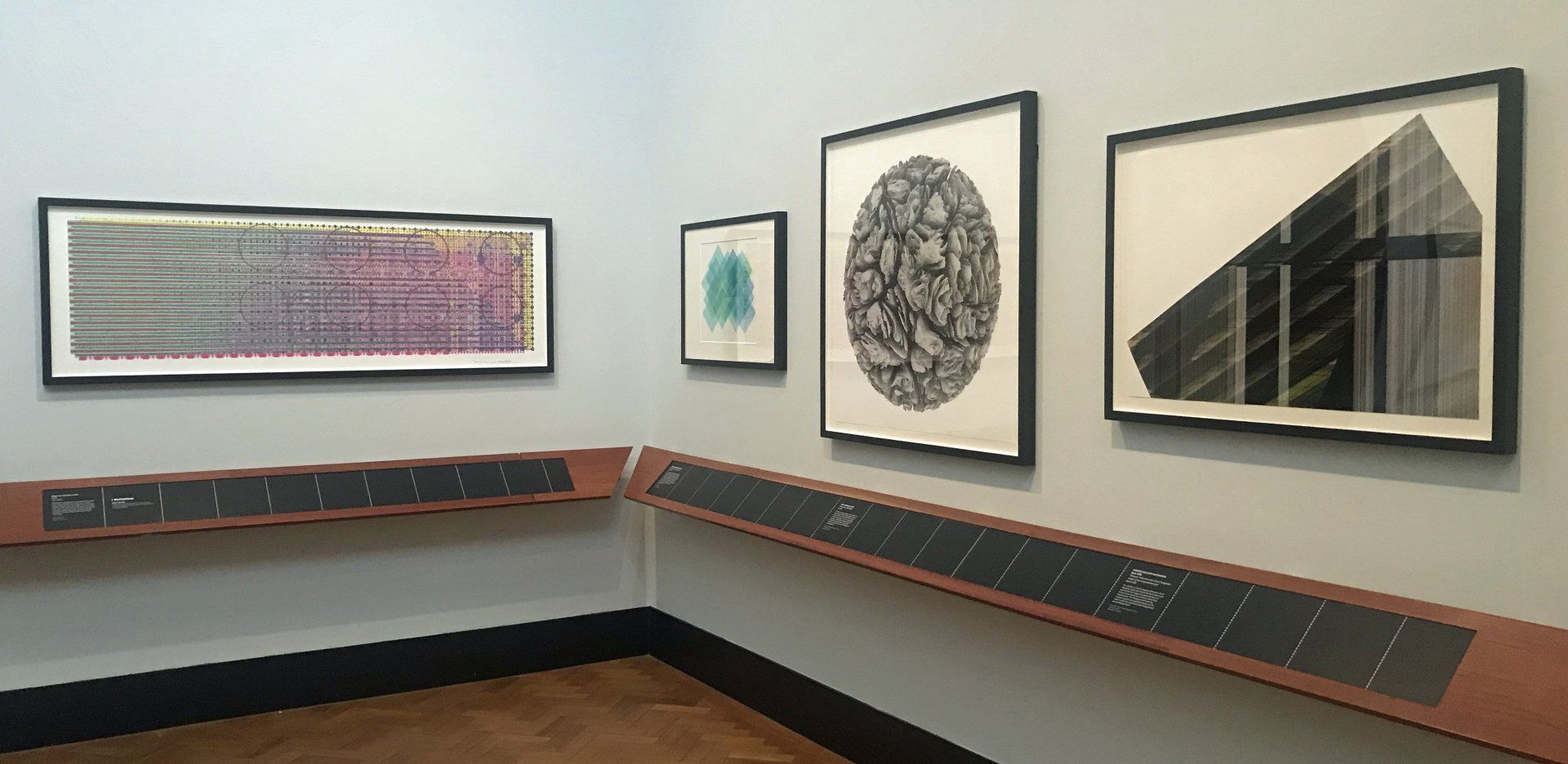 Chance and Control: Art in the Age of Computers - exhibition installation shot, V&A, 2018