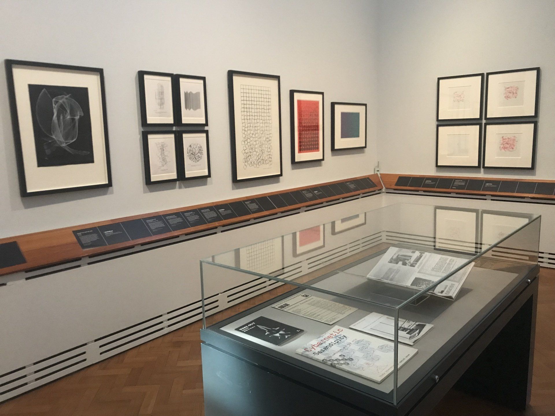 Chance and Control: Art in the Age of Computers - exhibition installation shot, V&A, 2018