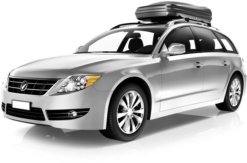 Three-Dimensional Image of a Silver Family Sedan Car